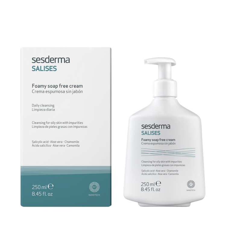 SESDERMA SALISES FOAMY SOAP FREE CREAM | Putojošs krēms bez ziepēm, 250 ml