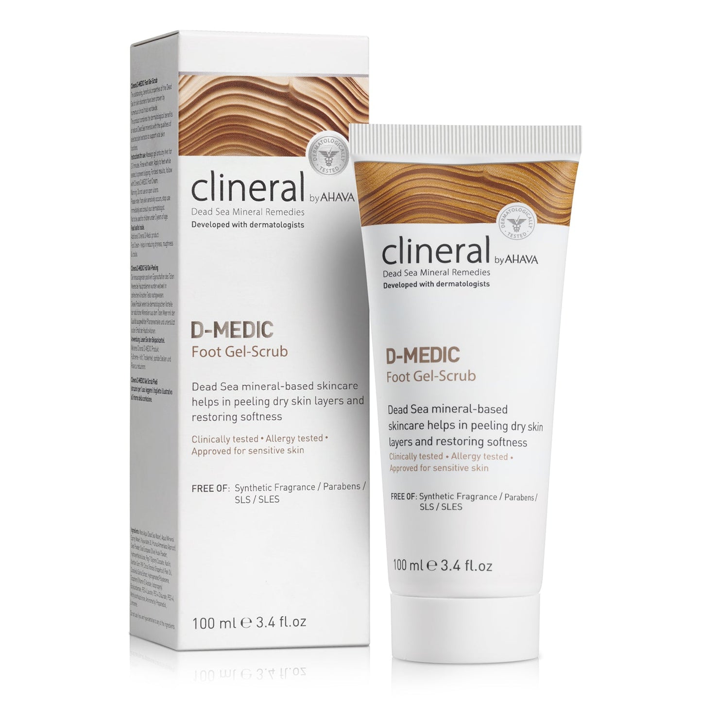 CLINERAL D-MEDIC FOOT SCRUB | pēdu skrubis, 100 ml