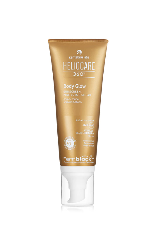 HELIO 360 GLOW SPF50+, 100 ML I Saules aizsarglīdzeklis ķermenim ar zeltainu spīdumu, 100 ML