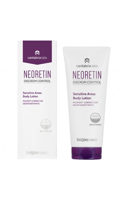 NEORETIN DC SENSITIVE AREAS BODY LOTION I Brightening body lotion for pigmentation reduction in sensitive areas, 100 ML
